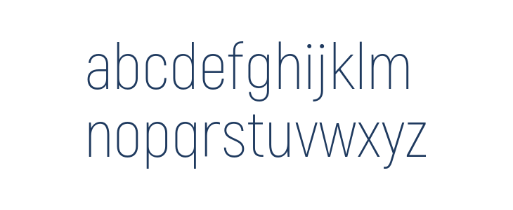 Akrobat ExtraLight Lowercase