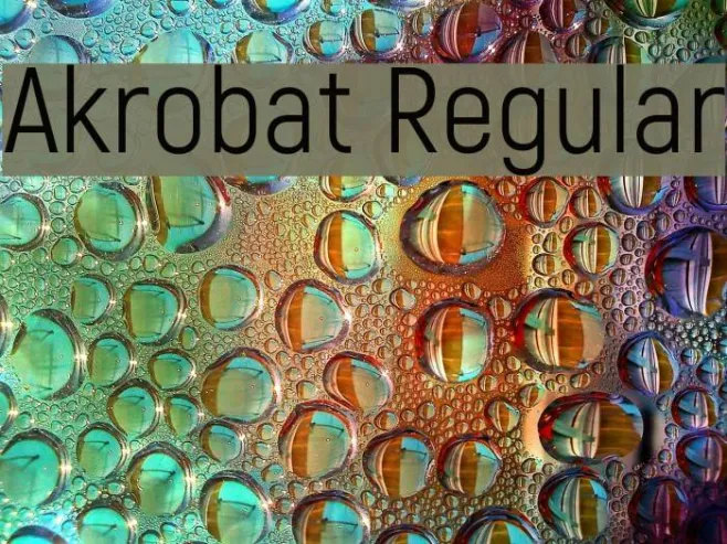 Akrobat Regular Example 1