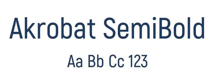 Akrobat SemiBold