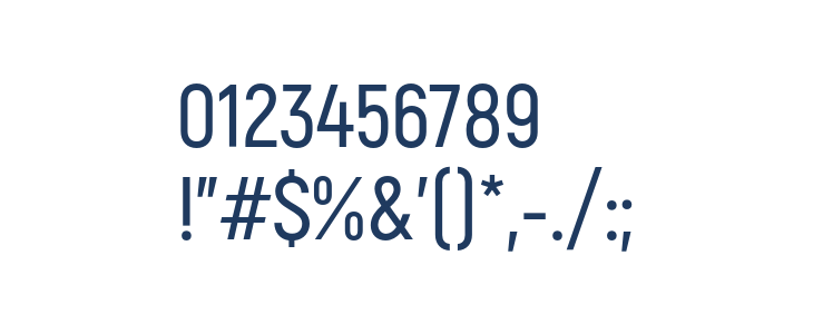 Akrobat SemiBold Other Characters