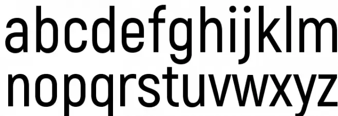 Akrobat SemiBold Font Litere mici