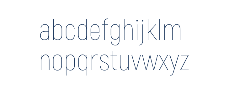 Akrobat Thin Lowercase