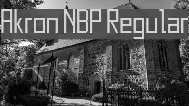 Akron NBP Regular Font examples