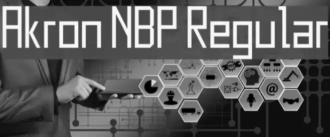 Akron NBP Regular Font examples