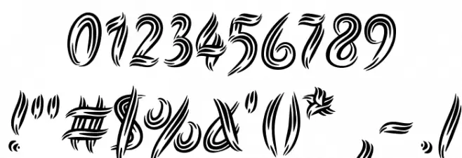 Akronim Font OTHER CHARS