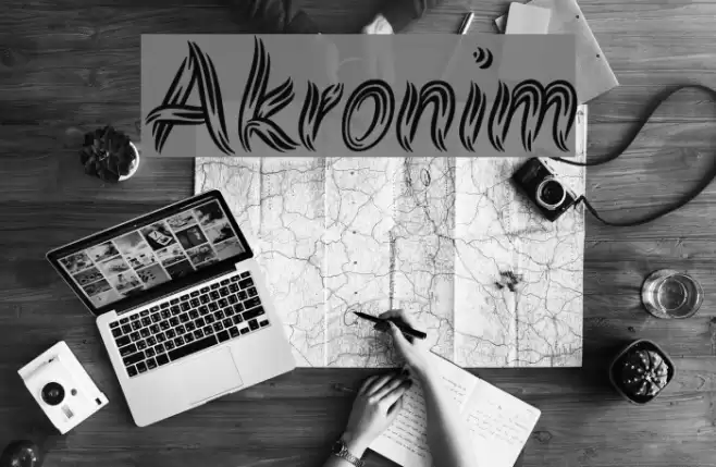 Akronim Font examples