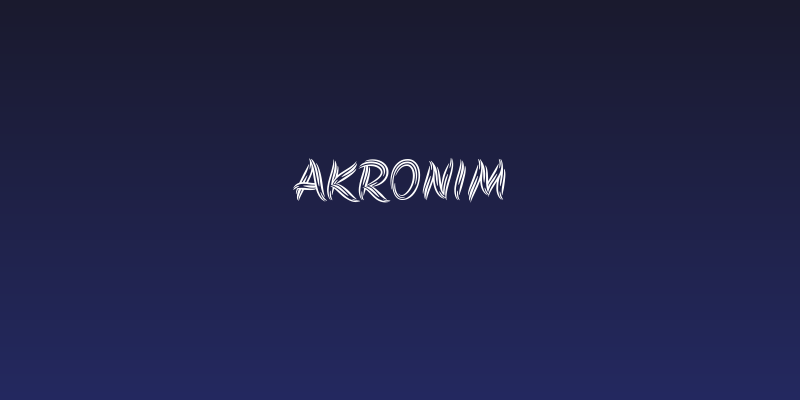 Akronim Social Header