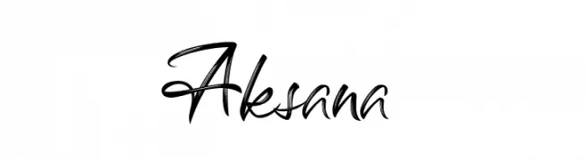 Aksana  Frei Schriftart Herunterladen