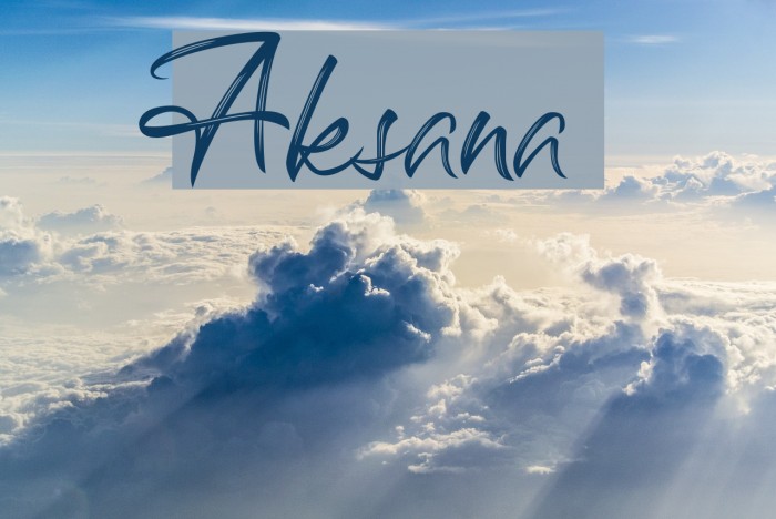 Aksana Font examples