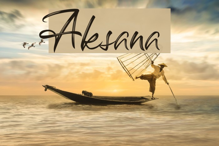 Aksana Font examples
