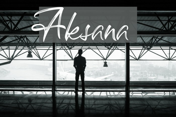 Aksana Font examples