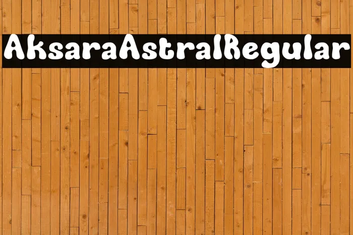 Aksara Astral Regular Example 1