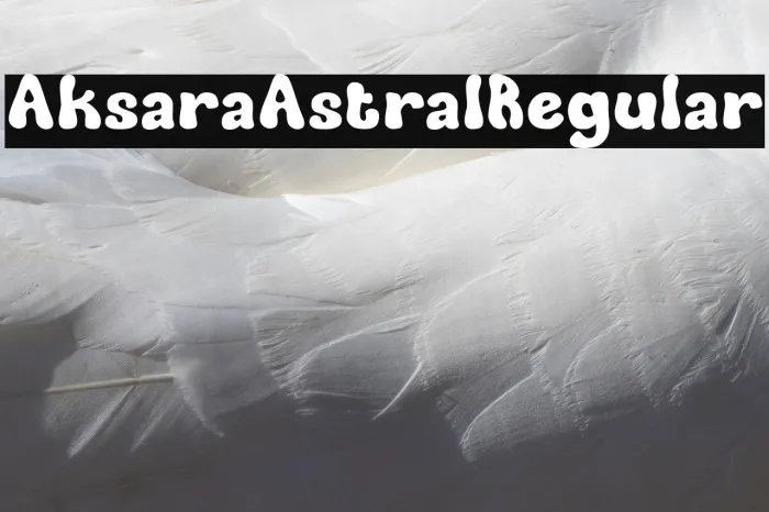 Aksara Astral Regular Example 2