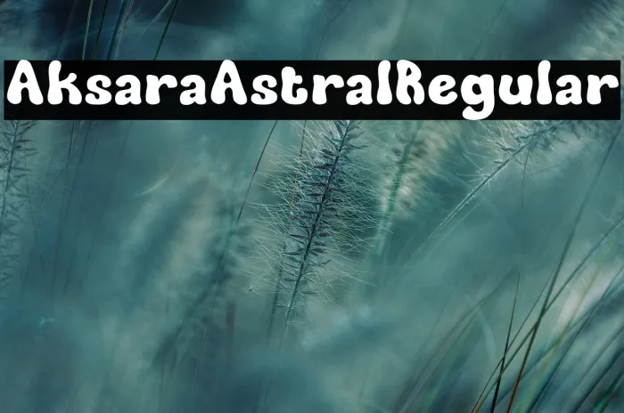 Aksara Astral Regular Example 3