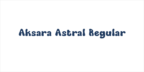 Aksara Astral Regular Logo