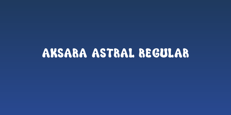 Aksara Astral Regular Social Header