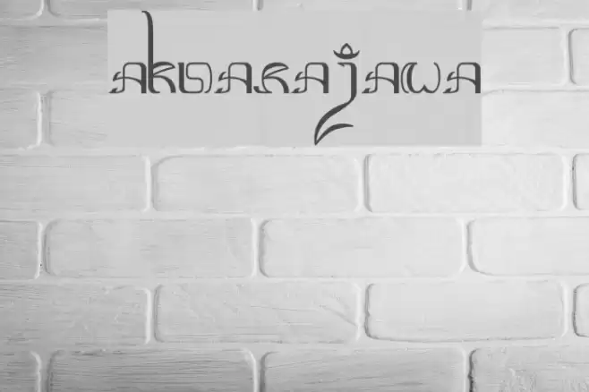 Aksara-Jawa Font examples