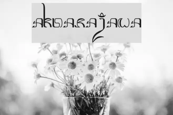 Aksara-Jawa Font examples