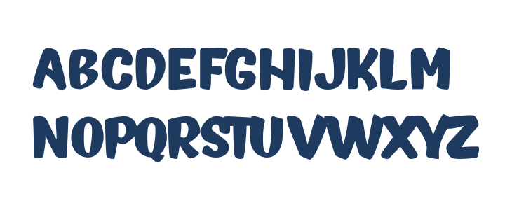 Aksara Komik Regular Uppercase