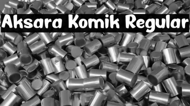 Aksara Komik Regular Font examples