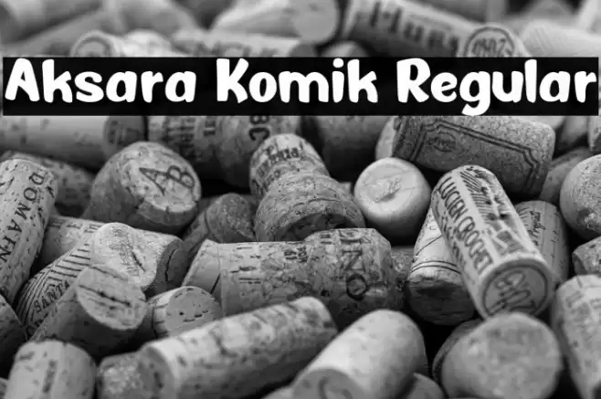 Aksara Komik Regular Font examples