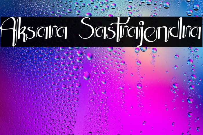 Aksara Sastrajendra Example 1