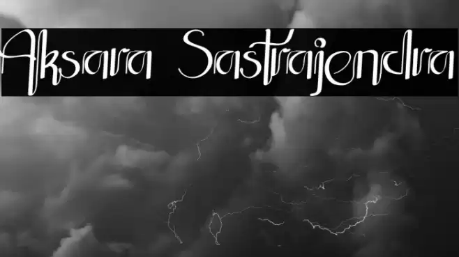 Aksara Sastrajendra Font examples