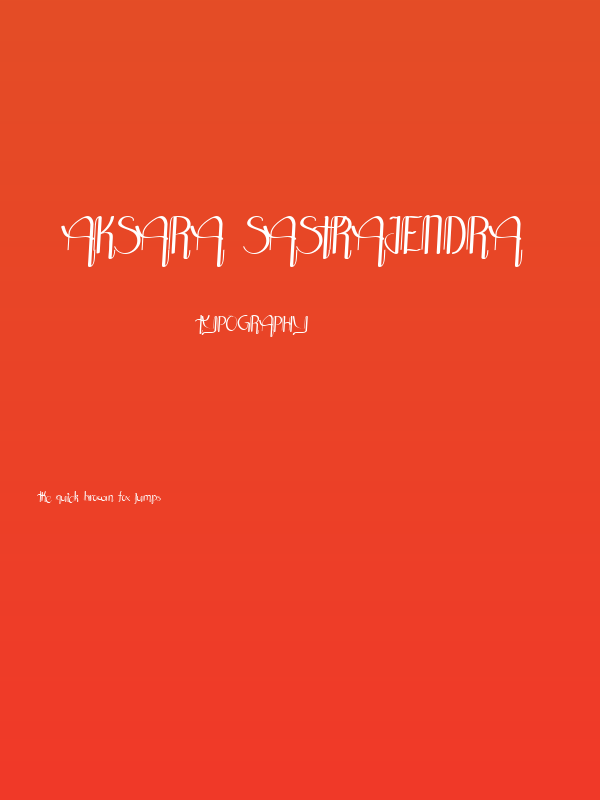 Aksara Sastrajendra Poster