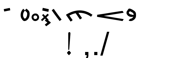 Aksara Tulak-tulak Font OTHER CHARS