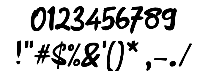 Aksentuasi Font OTHER CHARS