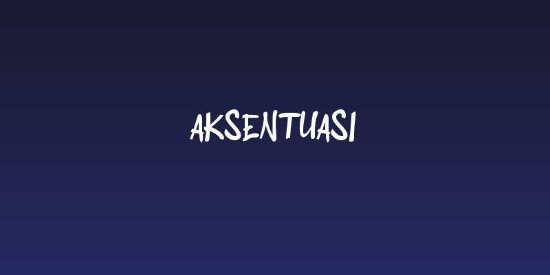 Aksentuasi Social Header