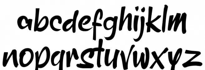 Aksentuasi Font LOWERCASE