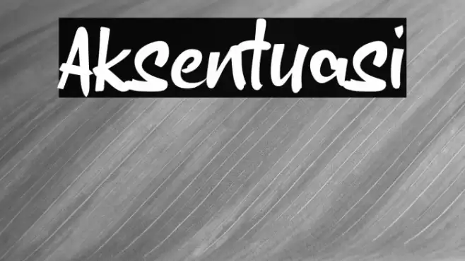 Aksentuasi Font examples