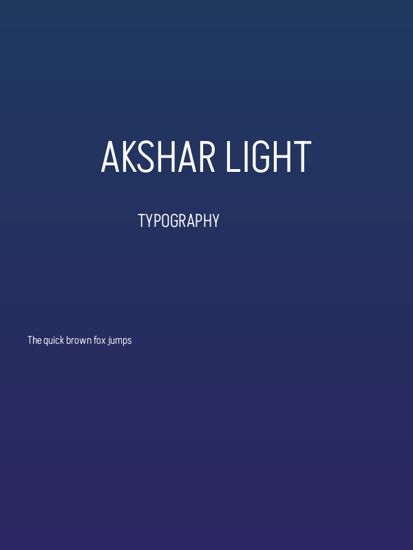 Akshar Light Poster
