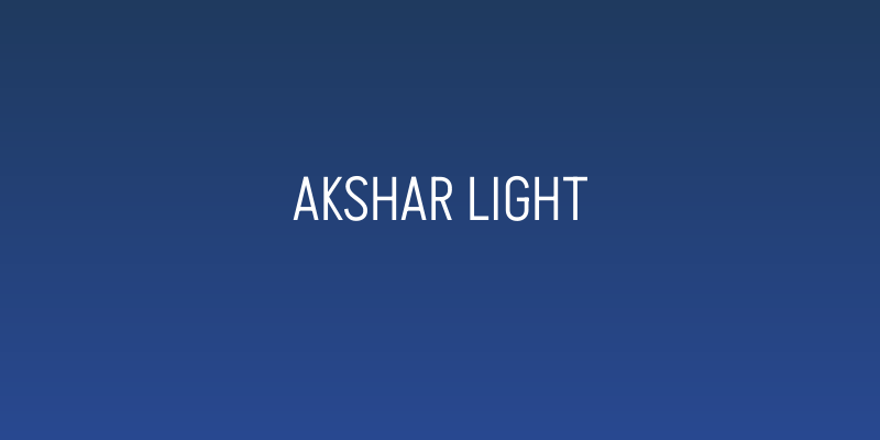 Akshar Light Social Header