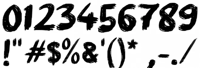 Aksi Mosi Font OTHER CHARS