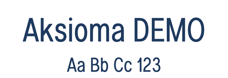 Aksioma DEMO Font Preview