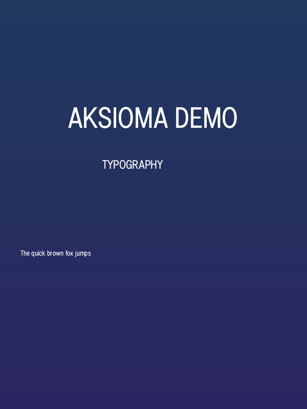 Aksioma DEMO Poster