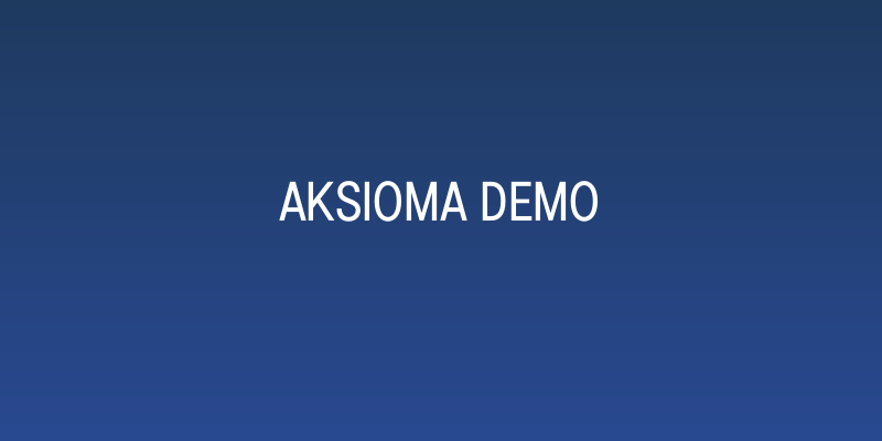 Aksioma DEMO Social Header