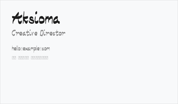 Aksioma Business Card