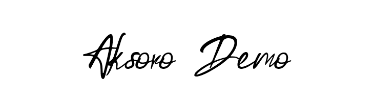 Aksoro Demo  Free Fonts Download