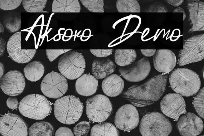 Aksoro Demo Font examples