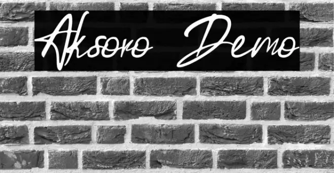 Aksoro Demo Font examples