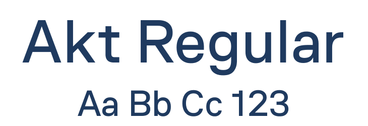 Akt Regular Font Preview