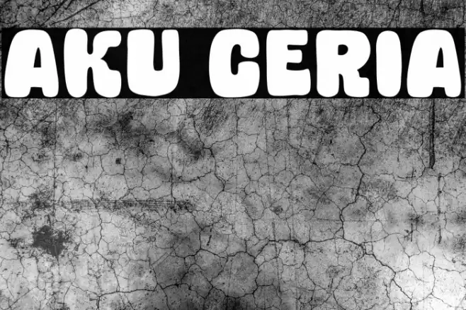Aku Ceria फ़ॉन्ट examples