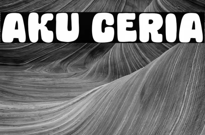 Aku Ceria फ़ॉन्ट examples