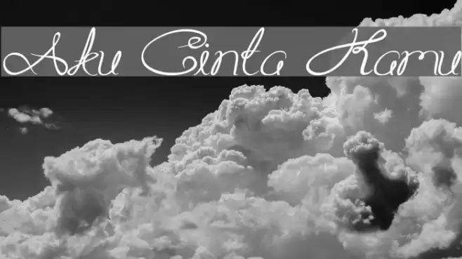Aku Cinta Kamu Font examples