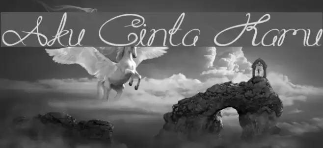 Aku Cinta Kamu Font examples