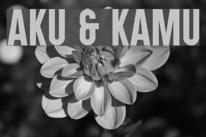 Aku & Kamu Font examples