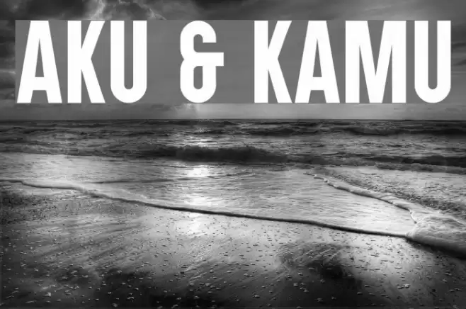 Aku & Kamu Font examples